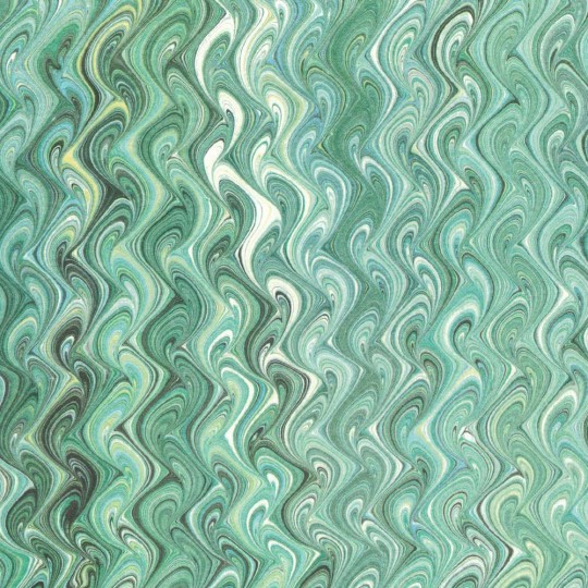 Green Marbled Print Italian Paper ~ Tassotti